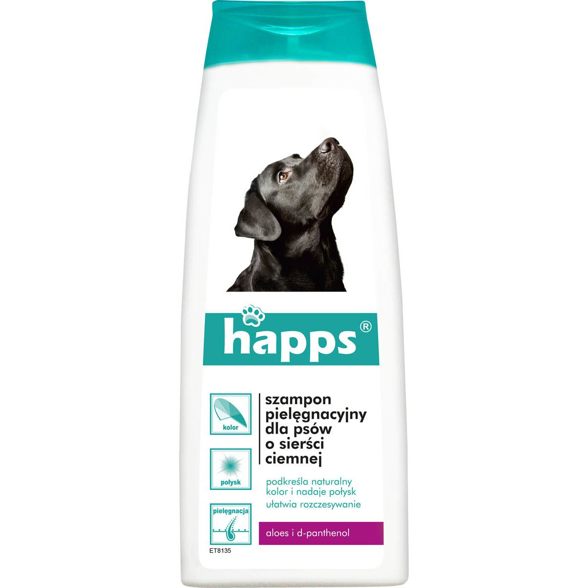 Happs Szampon pielęgnacyjny dla psów o sierści ciemnej 200ml