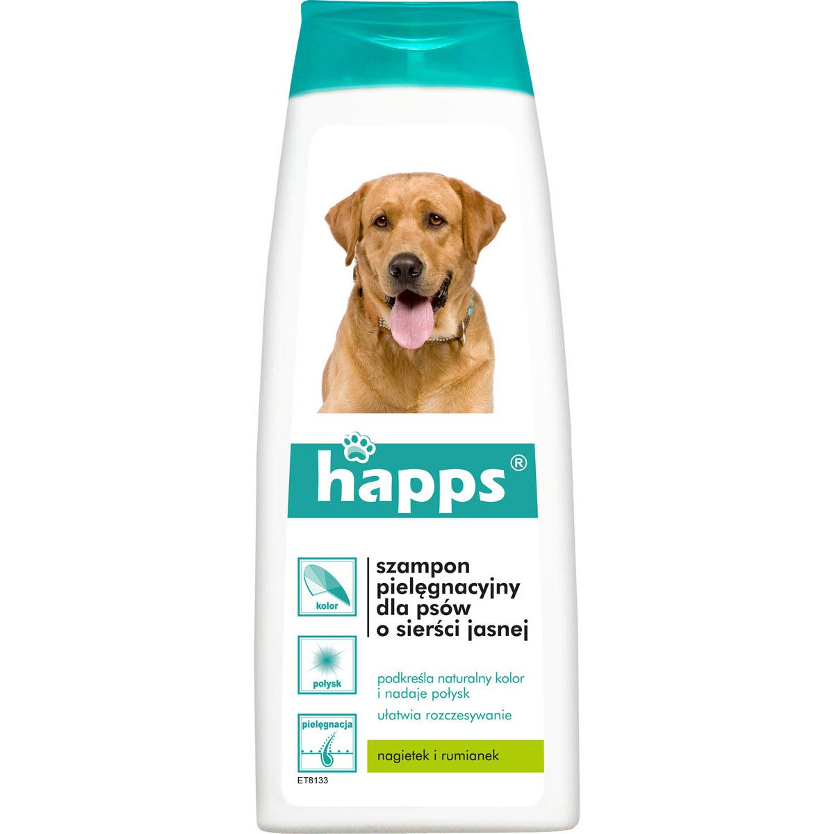 Happs Szampon pielęgnacyjny dla psów o sierści jasnej 200ml
