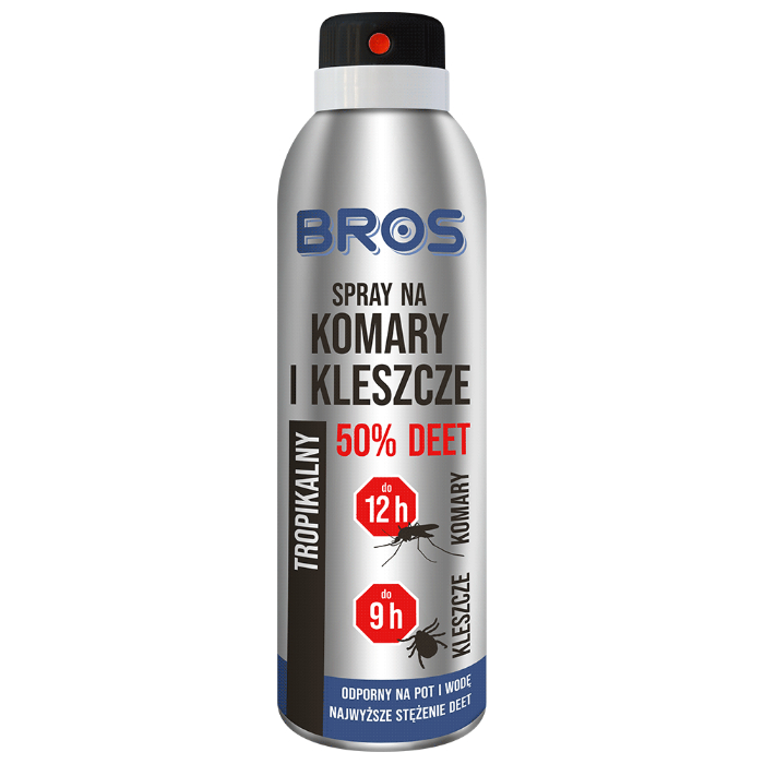 Bros Spray na komary i kleszcze 50% DEET 180ml