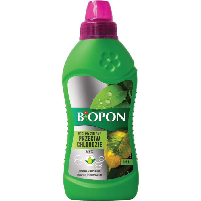 Biopon Nawóz do Roślin Zielonych Przeciw Chlorozie 0.5L