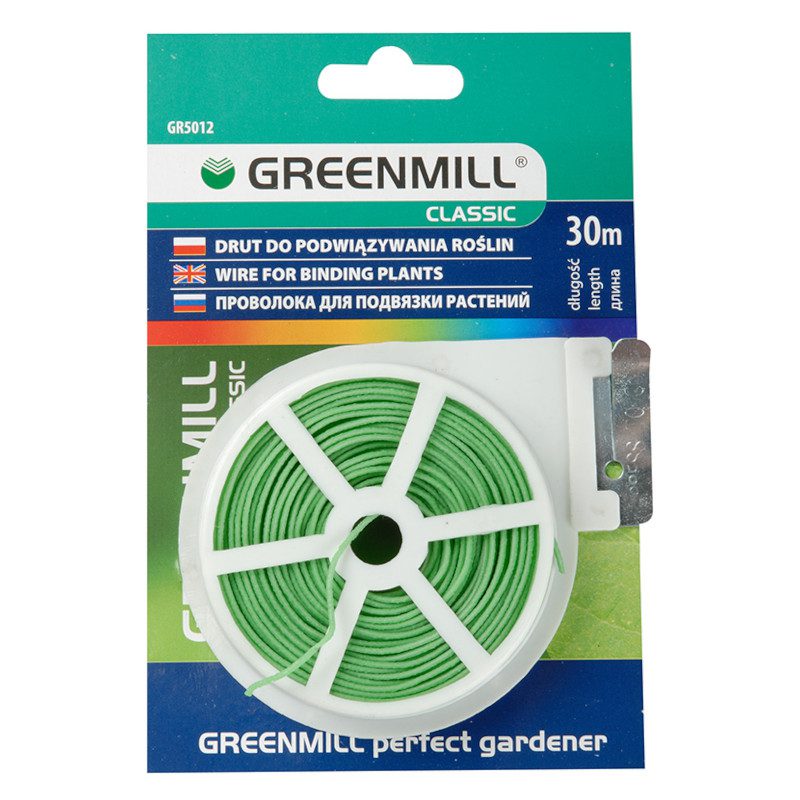 Greenmill Drut ogrodniczy PŁASKI z obcinaczem GR5012
