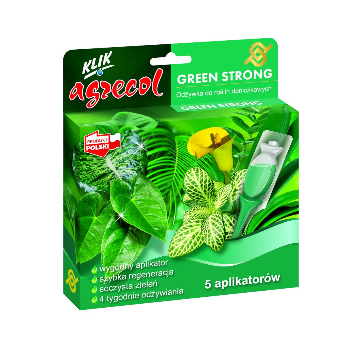 Agrecol Green Strong odżywka do roślin domowych 5x30ml