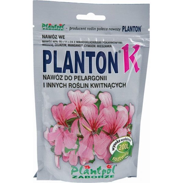 Plantpol PLANTON K nawóz do pelargonii oraz innych roślin kwitnących 200g