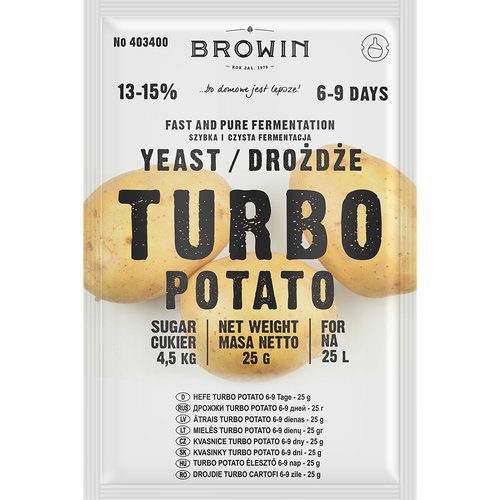 Browin Drożdże gorzelnicze Turbo Potato