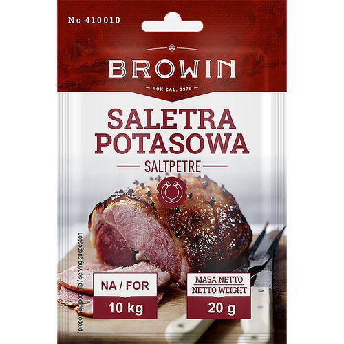 Browin Saletra potasowa do peklowania mięsa 20g