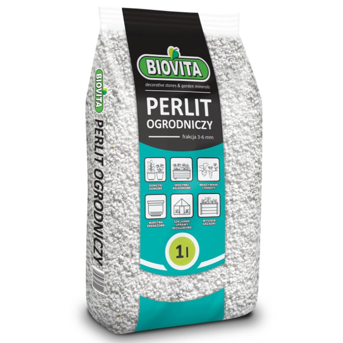 Biovita Perlit Ogrodniczy 1L | Spulchnia Ziemię