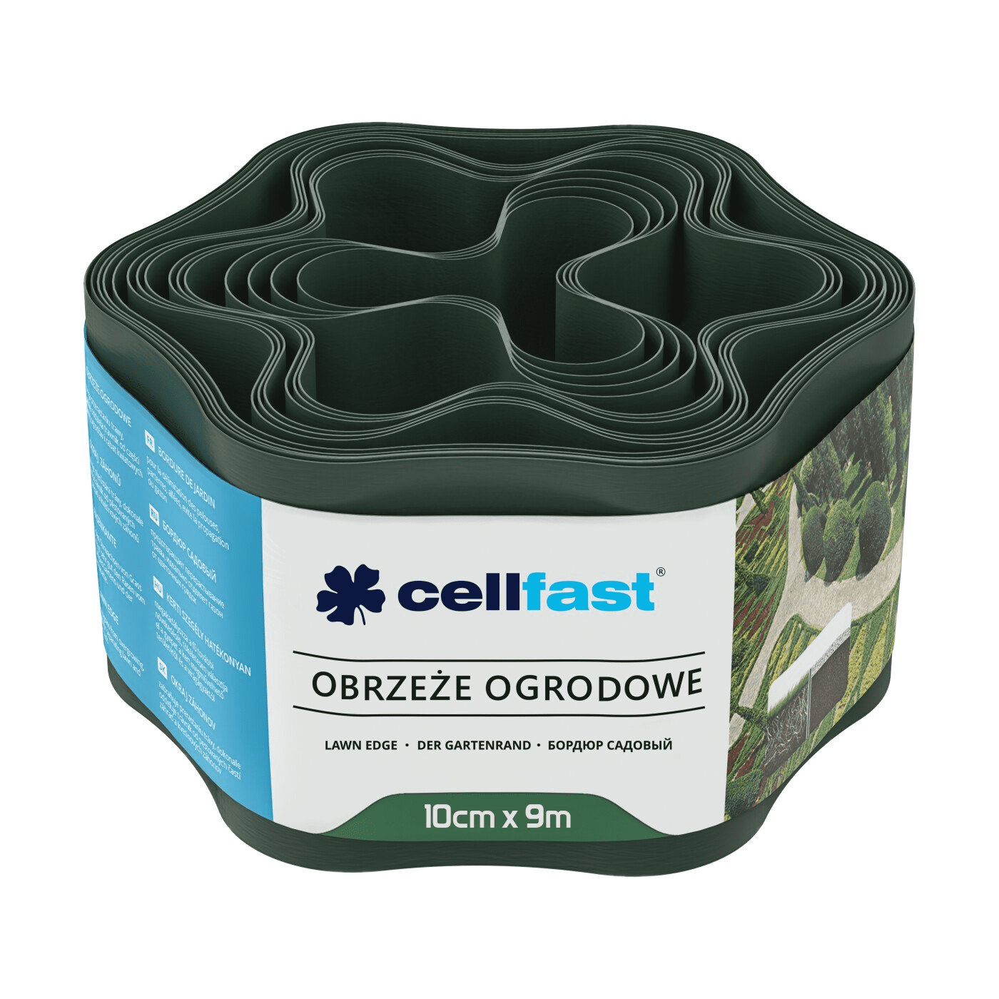 Cellfast Obrzeże Ogrodnicze 10cm x 9m Ciemna Zieleń