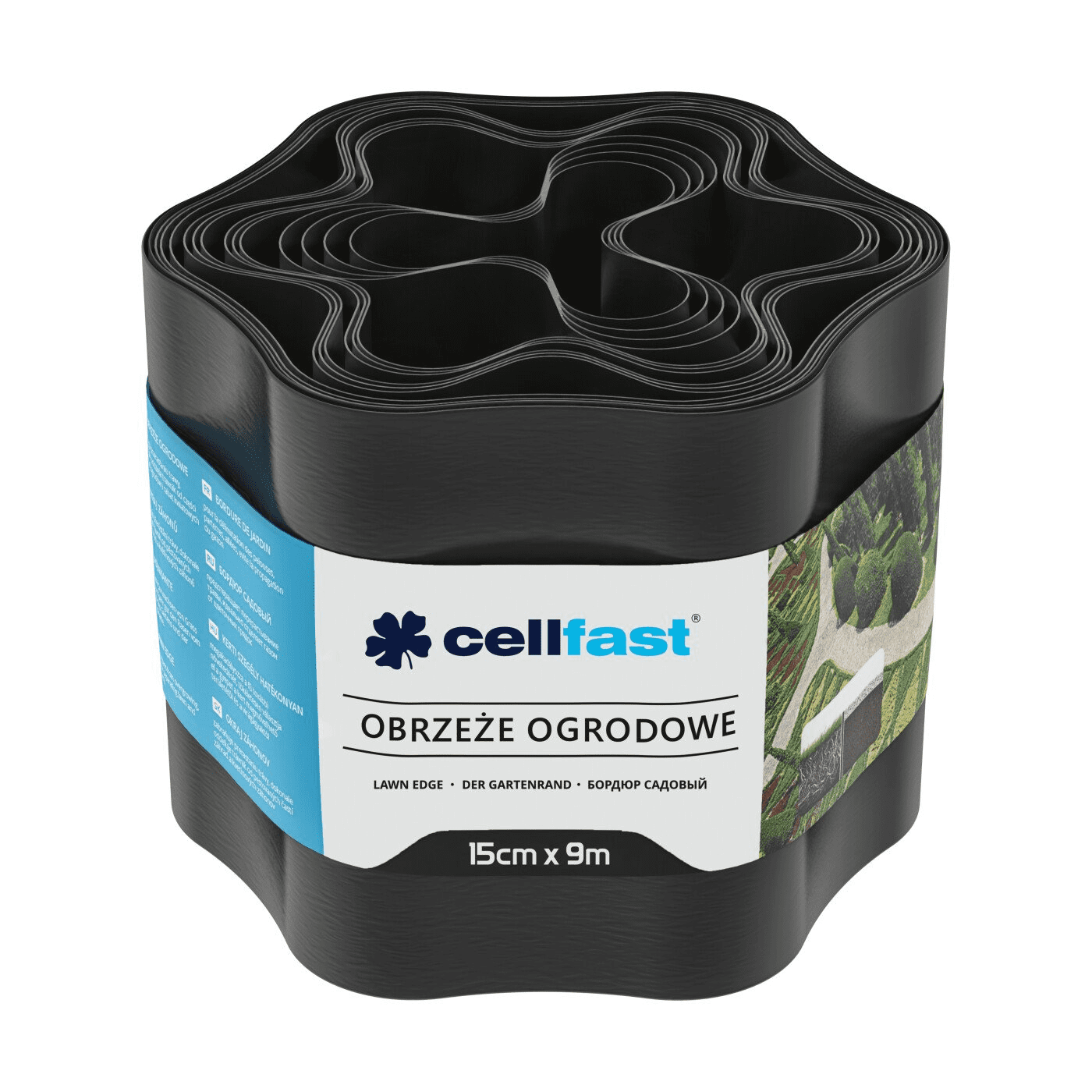 Cellfast Obrzeże Ogrodnicze 15cm x 9m Czarne