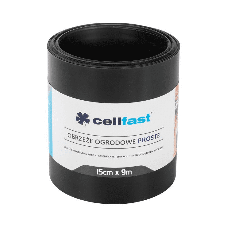 Cellfast Obrzeże Ogrodowe Proste 15cm x 9m Czarne