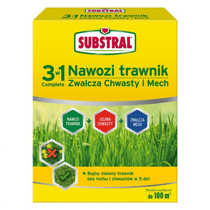Substral Nawóz 3w1 do Trawnika | Odchwaszczacz i AntyMech 3,6kg