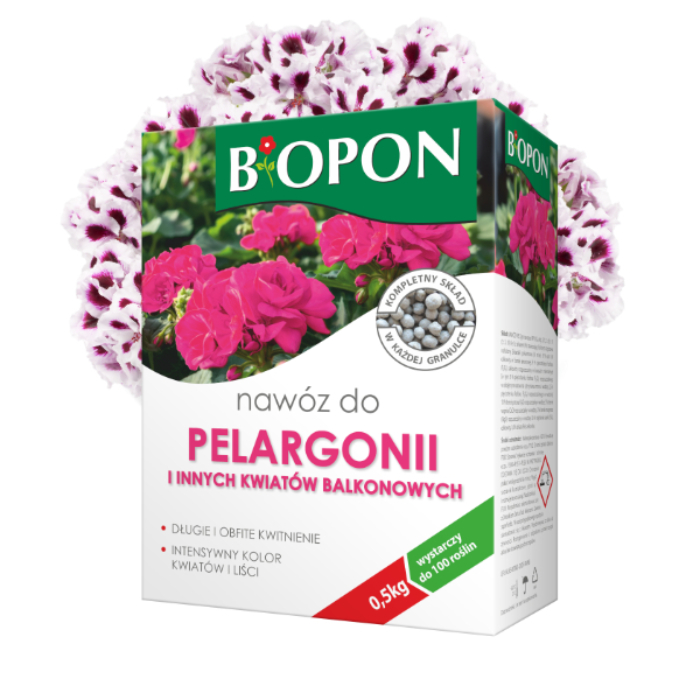 Biopon Nawóz Wieloskładnikowy do Pelargonii 0,5kg