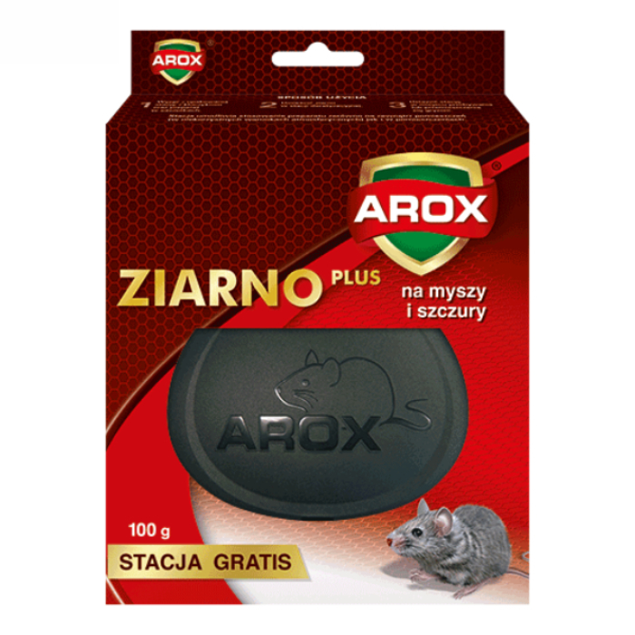 Arox Ziarno Trutka na Myszy 100g + Stacja Deratyzacyjna