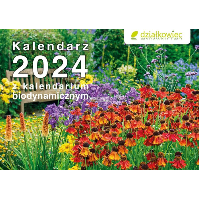Kalendarz Biodynamiczny 2024 Ścienny ze Zdjęciami, Wskazówkami Ogrodniczymi