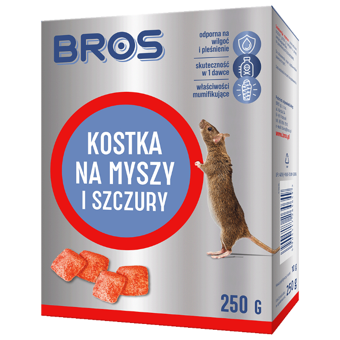 Bros Kostka Trutka na Myszy i Szczury 250g